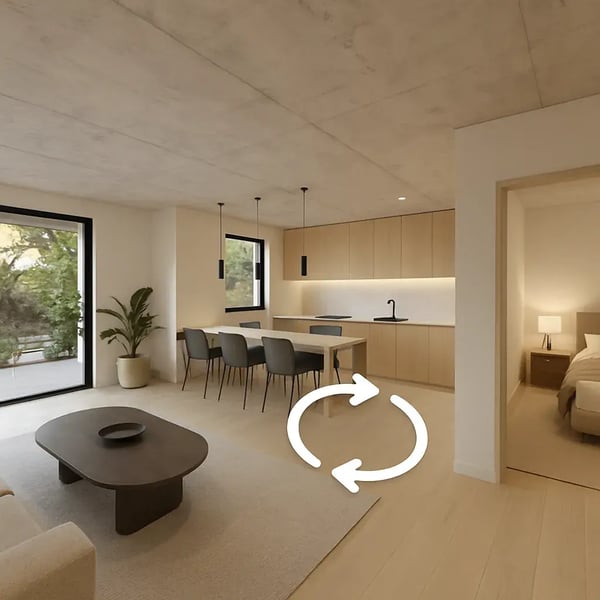A 3D virtual tour of a modern home