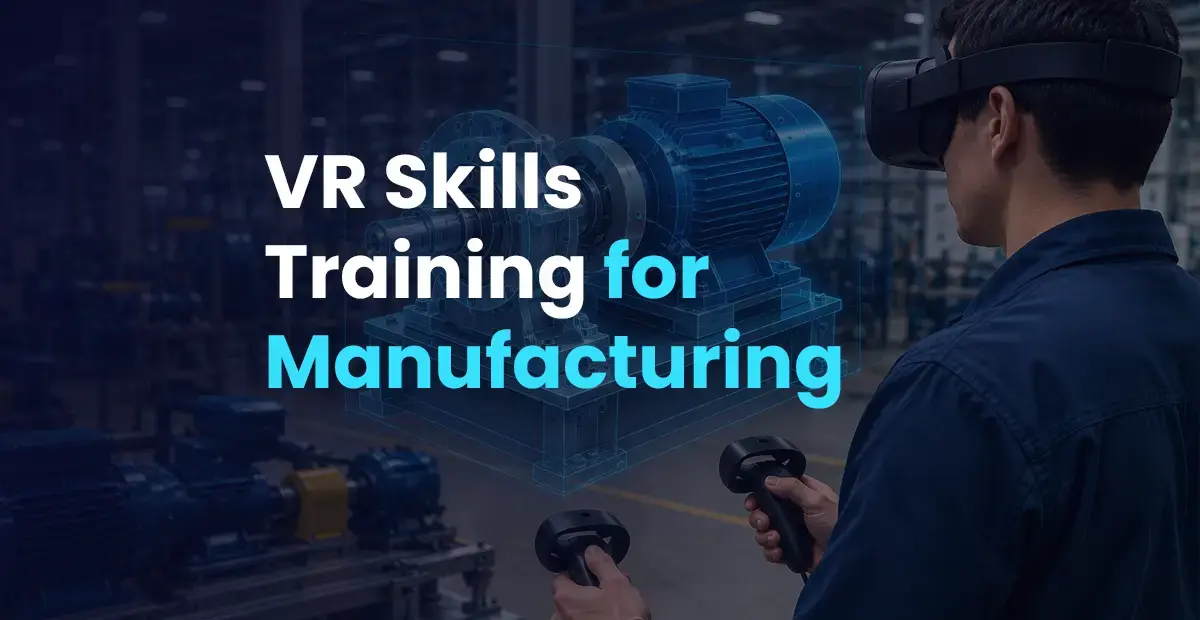 Industrial virtual reality simulation showcasing lockout tagout safety training execution