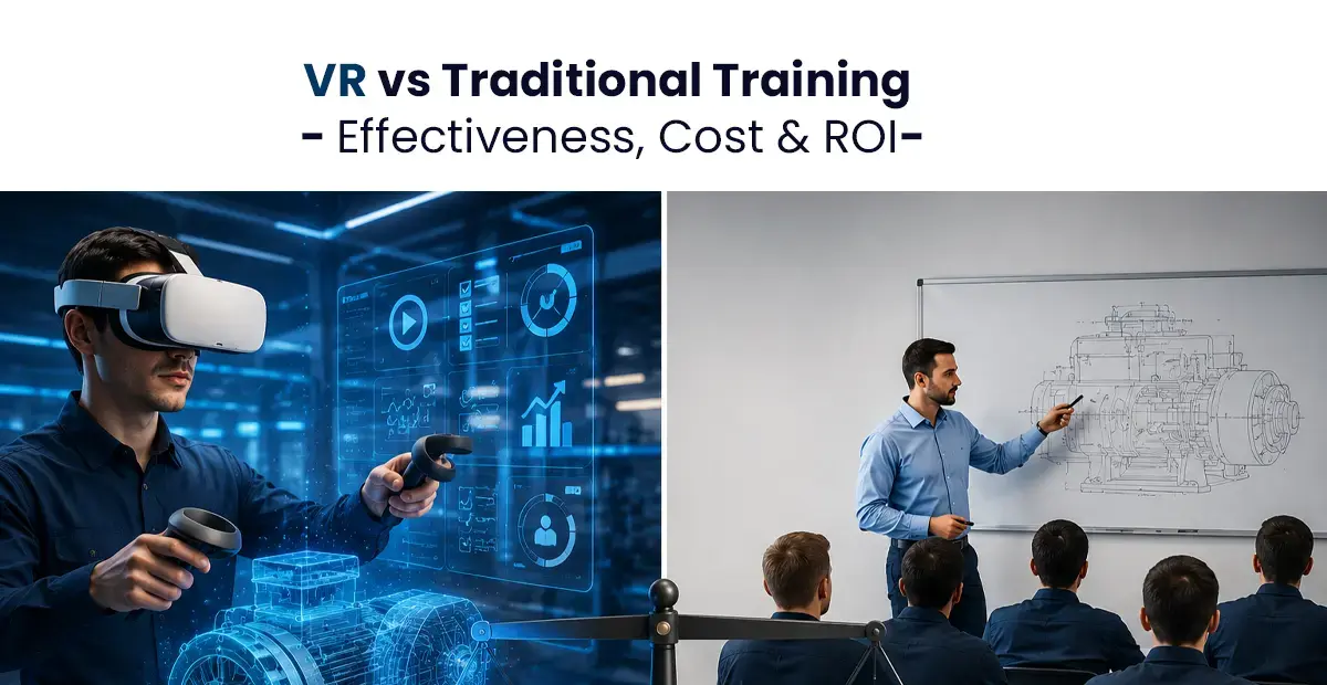 VR vs Traditional Training Comparison.