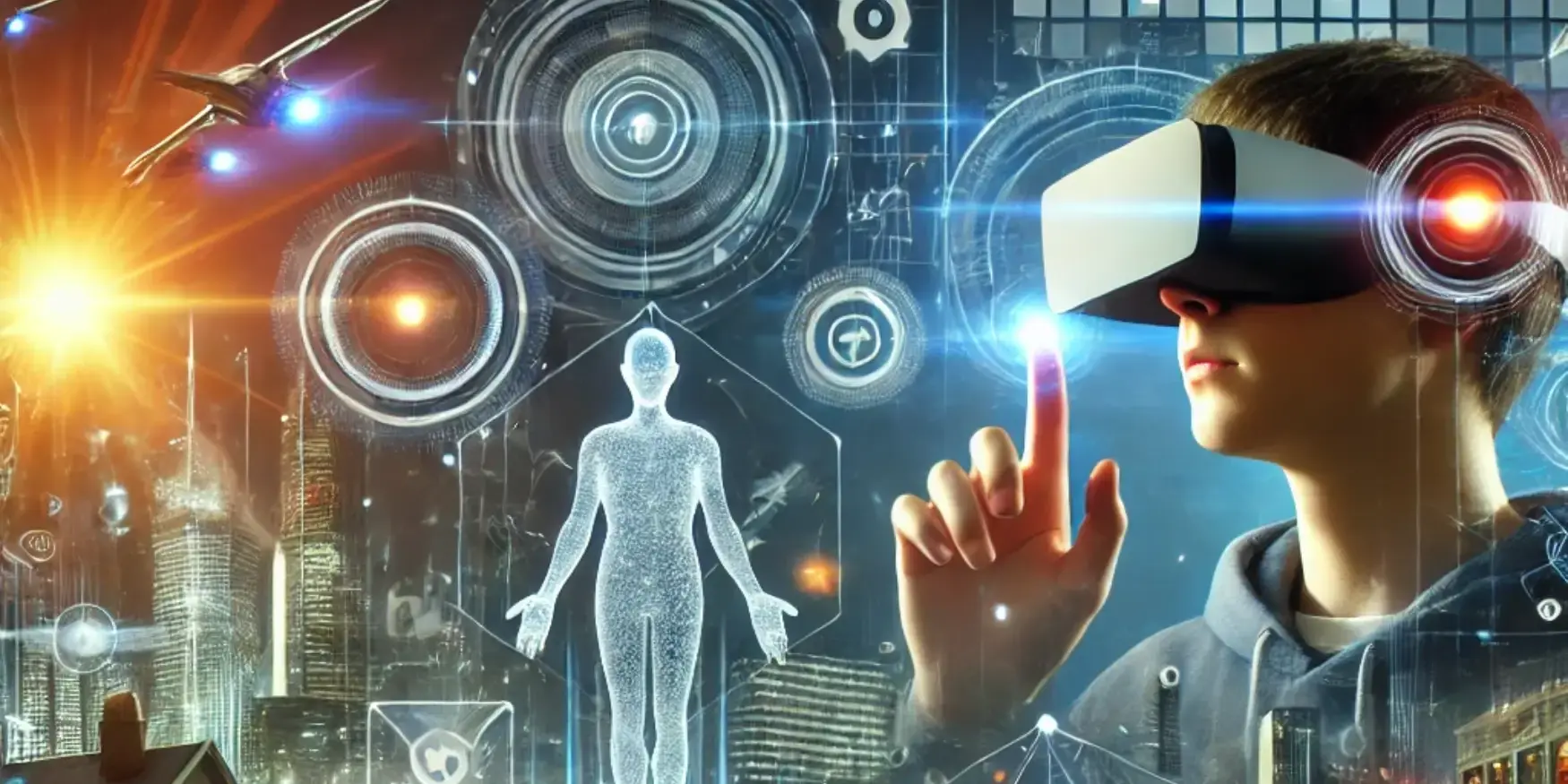 human touching digital screen